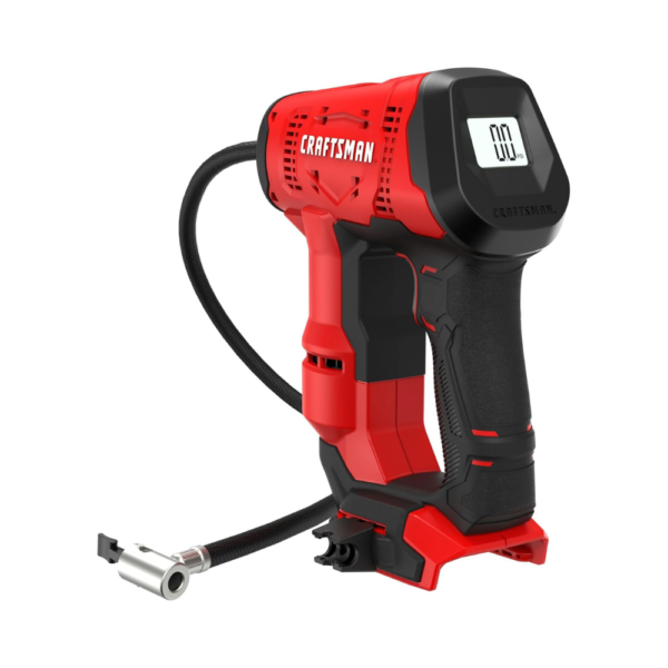 CRAFTSMAN V20 Air Compressor Portable, Cordless Tire Inflator, Up to 150 PSI with Digital Pressure Gauge, Tool Only (CMCE521B)