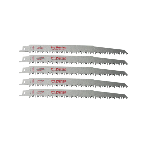 Caliastro 9-Inch Wood Pruning Saw Blades for Reciprocating/Sawzall Saws – 5 TPI, High-Carbon Steel, Fits All Major Brands – 5 Pack with Durable Storage Case