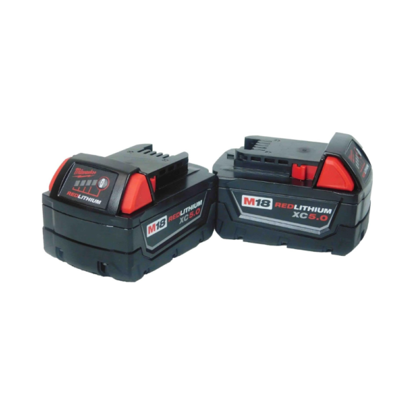 Milwaukee 48-11-1852 M18 REDLITHIUM XC 5.0Ah Lithium-Ion Extended Capacity Battery Pack (2-Pack)