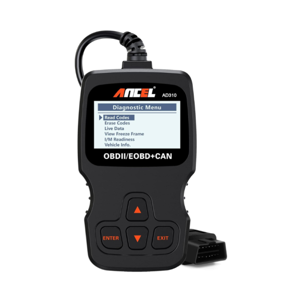 ANCEL AD310 OBD2 Scanner Car Diagnostic Tool, Universal Code Reader for Check Engine Light, CAN Protocol Vehicles 1996 & Newer – Black