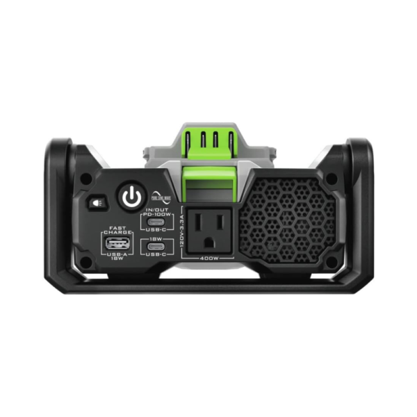 EGO POWER+ PAD5000 Portable Power Inverter – 400W Continuous, 800W Peak, Pure Sine Wave Generator, 120V AC Outlet, USB-C PD, LED Light, Battery & Charger Not Included