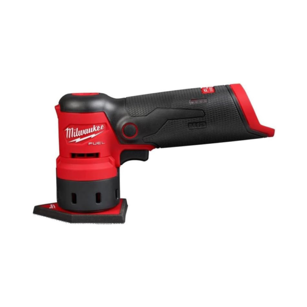 Milwaukee M12 Fuel Orbital Detail Sander – Cordless, Compact 1.5mm Orbit, 4-Speed Settings, LED Light, Variable Speed Trigger, 12V Lithium-Ion