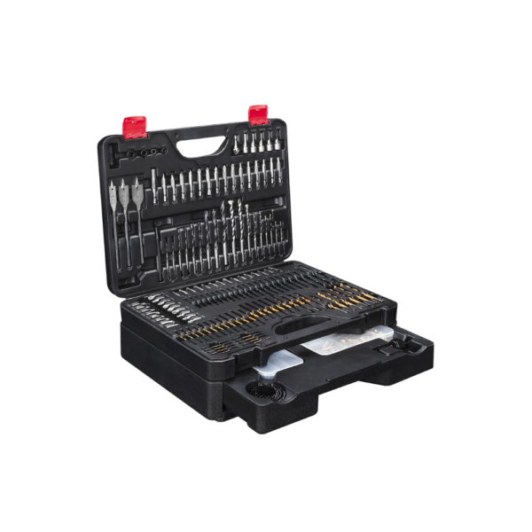 KingTool 400-Piece Drill Bit Set – All-in-One Bit Kit with Sliding Drawer Case for Wood, Metal & Masonry HSS, Masonry, Twist, Hole Saws & Screwdriver Bits – Ideal for DIY Projects & Repairs
