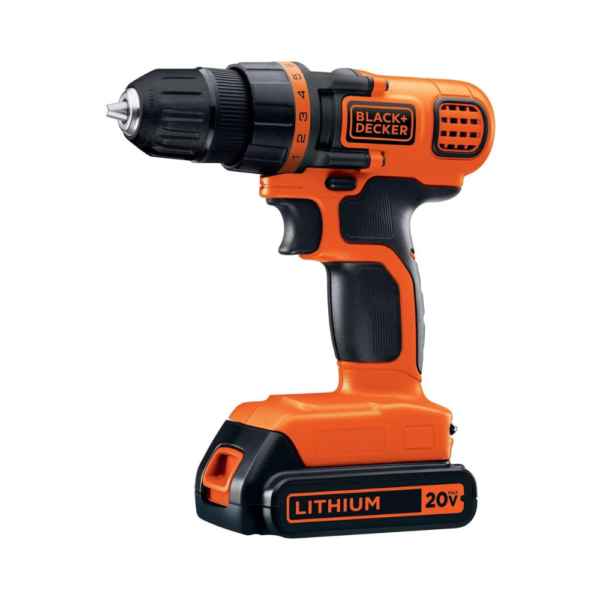 BLACK+DECKER 20V MAX 68-Piece Cordless Drill and Home Tool Project Kit with Tool Storage Bag (LDX120PK)