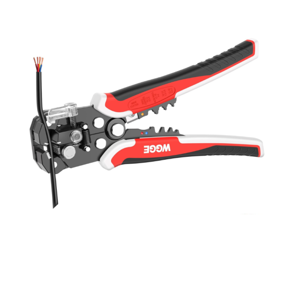WGGE WG-014 8" Self-Adjusting Wire Stripper Tool 3-in-1 Automatic Stripper, Cutter, and Crimper for AWG 10–24