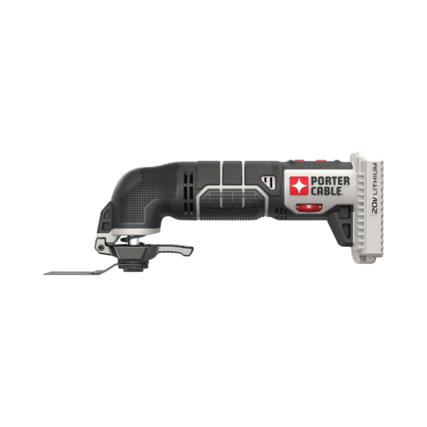 PORTER-CABLE 20V MAX* Oscillating Tool with 11-Piece Accessories – Variable Speed, Tool-Free Accessory Change, LED Light (Tool Only – PCC710B)