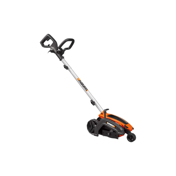 WORX WG896 12 Amp 7.5-Inch Electric Lawn Edger & Trencher, Corded Landscaping Tool with Adjustable Shaft and 3 Cutting Depths – Orange & Black