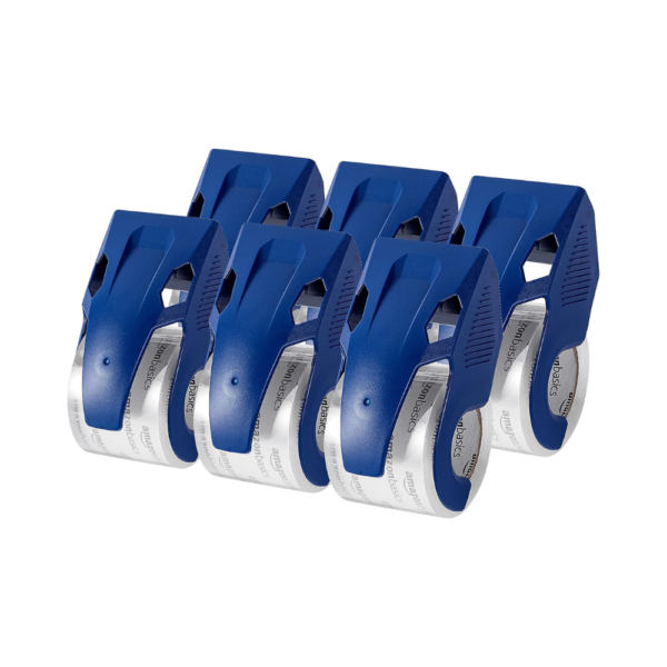 Heavy Duty Packaging Tape with Dispenser Clear Tape for Shipping, Moving & Storage1.88" x 22.2 yds, 6-Pack (4.33" x 2.64" x 2.36")
